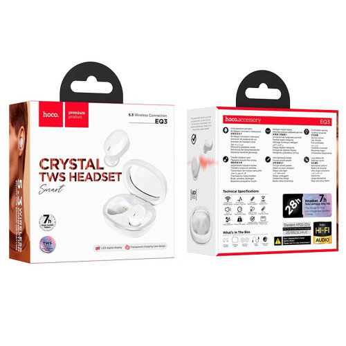Навушники Bluetooth Hoco EQ3 TWS (White)