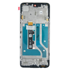 Дисплей для Motorola XT2139 Moto Edge 20 Lite з тачскріном в рамці (Graphite) (Original)