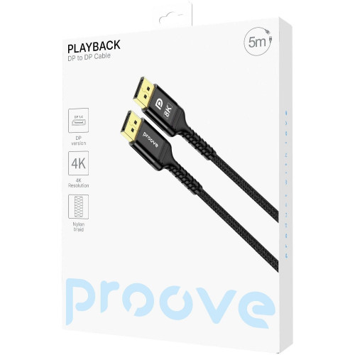 Кабель Proove PlayBack DisplayPort – DisplayPort (5 м) (Black)