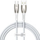 Кабель Baseus Glimmer Series Fast Charging Type-C – Type-C (1 м · 100W · 5A) (CADH000702) (White)
