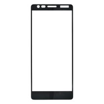 Защитное стекло в тех упаковке для Nokia 3.1 (Full Glue) (0.3 мм, 2.5D) (Black)