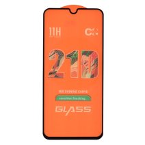 Защитное стекло в тех упаковке для Samsung A015 Galaxy A01 (2020) (Full Glue) (0.3 мм, 2.5D) (Black)