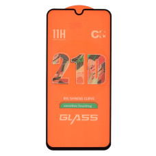 Защитное стекло в тех упаковке для Samsung A015 Galaxy A01 (2020) (Full Glue) (0.3 мм, 2.5D) (Black)