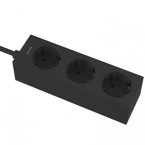 Сетевой фильтр Proove Magnet Strip на 3 розетки (1.6 м) (Black)