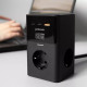 Сетевой фильтр Proove Power Cube на 3 розетки (65W · USB-A+2xUSB-C · 1.5 м) (Black)