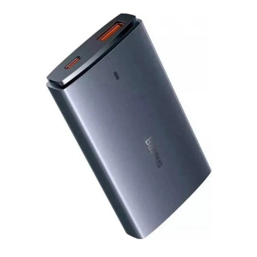 Мережевий зарядний пристрій Baseus GaN5 Pro Ultra-Slim USB-A+USB-C (65W · 3A) з кабелем Type-C – Type-C 100W (CCGP150113) (Gray)