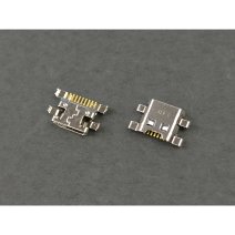 Разъем зарядки для LG K580DS 7 pin (4 креплений) (контакты посередине) (Micro USB) без шлейфа