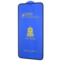 Защитное стекло 4S ESD Antistatic для Apple iPhone 11 (Full Glue) (Black)