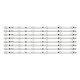 Пряма підсвітка для телевізора Crown 55″ JS-D-AP5516-062EC71223 (8 планок по 554 мм, 6 LED, лінза 15,5 мм, 3 В)
