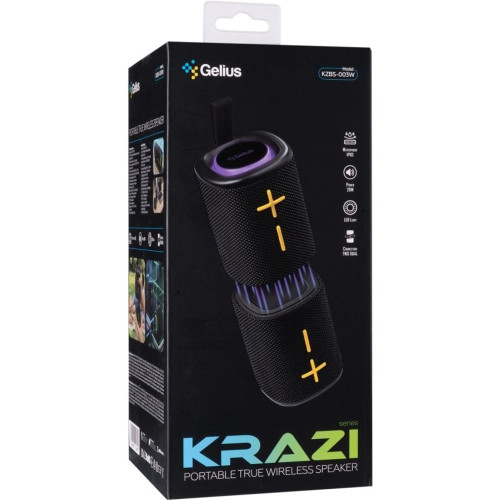 Bluetooth колонка Gelius KRAZI KZBS-003W (Black)