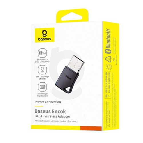 Bluetooth Adapter Baseus BA04 Plus (A10082600121-00) black