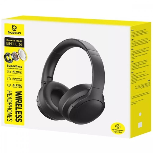 Наушники Bluetooth Baseus Bass BH1 Lite (Black)