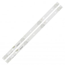 Прямая подсветка для телевизора 24″ MS-L1680 V2 (2 планки по 416 мм, 4 LED, линза 15,5 мм, 6 В)