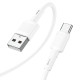 Кабель Hoco X83 USB-A – Type-C (1 м · 15W · 3A) (White)