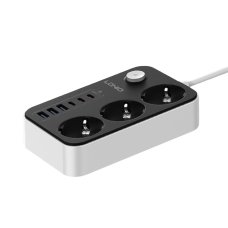 Мережевий фільтр LDNIO SE3631C (20W · 3xUSB-A+3xUSB-C · 2 м) (Black)
