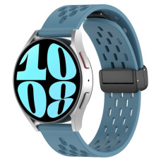 Ремешок универсальный 20 мм Silicone With Magnetic для Amazfit, Samsung, Huawei (Light Blue)