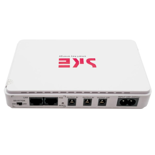 Безперебійний блок живлення UPS POE-432E USB DC: 5V 9V 12V (8800 mAh) (White)