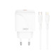 Сетевое зарядное устройство XO L141 USB-C (20W · 3A) с кабелем Type-C – Lightning (White)