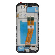 Дисплей для Samsung A025 Galaxy A02s (2021) (160,5 x 72 мм) з тачскріном в рамці (Black) (Brand Pack)