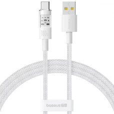 Кабель Baseus Gem Fast-Charging Data Cable USB-A – Type-C (2 м · 100W · 5A) (P10373002211) (White)