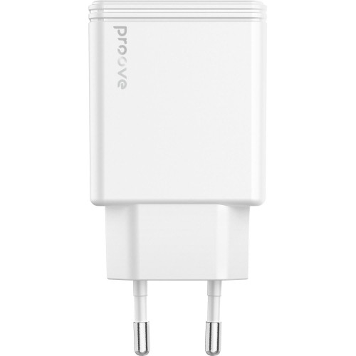 Сетевое зарядное устройство Proove Slender USB-A+USB-C (45W) (White)