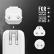 Сетевое зарядное устройство LDNIO A2205 2xUSB-A (12W · 2.4A) с кабелем USB-A – Type-C (White)