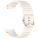 Ремешок универсальный 20 мм Silicone Wavy для Amazfit, Samsung, Huawei (Antique White)