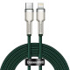Кабель Baseus Cafule Metal Type-C – Lightning (1 м · 20W · 2.4A) (CATLJK-A06) (Green)