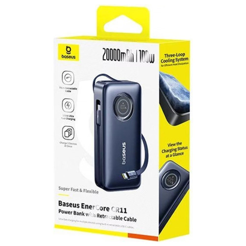 Повербанк Baseus EnerCore CR11 PD100W (20000 mAh) (Black)