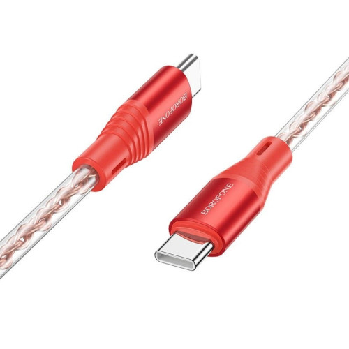 Кабель Borofone BX96 Type-C – Type-C (1 м · 60W · 3A) (Red)
