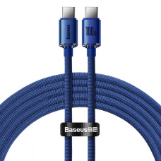 Кабель Baseus Crystal Shine Series Type-C – Type-C (2 м · 100W · 5A) (CAJY000703) (Blue)