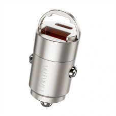 АЗП WIWU Wi-QC028 Nano Series 30W Fast Car Charger USC-A+USB-C titanium