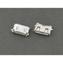 Разъем зарядки для Samsung F330 (продольные прорези корпуса)
