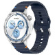 Ремешок универсальный 20 мм Silicone Wavy для Amazfit, Samsung, Huawei (Midnight Blue)