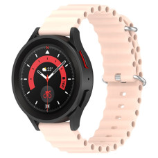 Ремешок универсальный 20 мм Ocean Band для Amazfit, Samsung, Huawei (Light Pink)