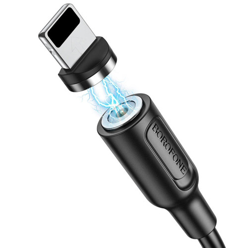 Кабель Borofone BX41 Magnetic USB-A – Lightning (1 м · 12W · 2.4A) (Black)