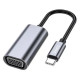Переходник Hoco UA21 Type-C – VGA (Metal Gray)