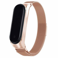 Ремінець для Xiaomi Mi Band 3/4 Milanese Loop Design (Champagne Gold)