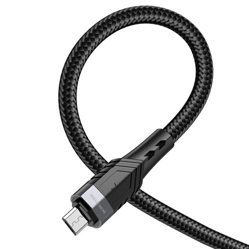 Кабель Borofone BU35 USB-A – Micro-USB (1.2 м · 12W · 2.4A) (Black)