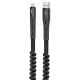 Кабель Hoco U78 Cotton treasure elastic USB-A – Micro-USB (1.2 м · 12W · 2.4A) (Black)