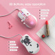 Мышка проводная игровая Onikuma CW916 (White/Pink)