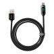 Кабель Baseus Display Fast Charging USB-A – Type-C (1 м · 66W · 5A) (CASX020001) (Black)