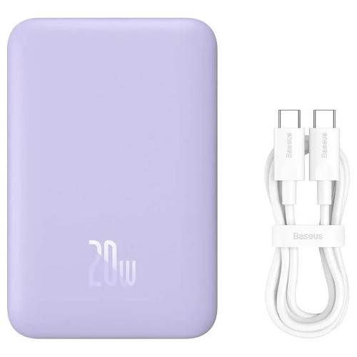 Повербанк Baseus Magnetic Mini Air 20W (10000 mAh) (Purple)