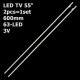 Бокова підсвітка для телевізора Sony 55″ 550TA46 V2 (2 планки по 600 мм, 63 LED 4x1,5 мм, 3 В)