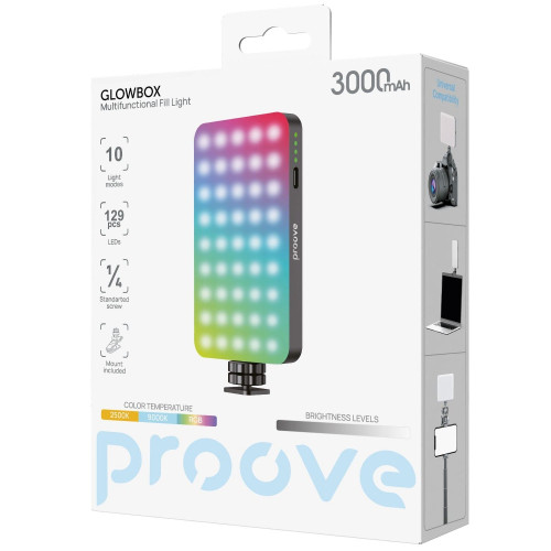 Портативный видеосвет Proove GlowBox (Black)