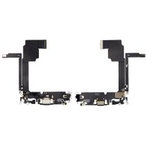 Шлейф для Apple iPhone 15 Pro Max с разъемом зарядки (Black Titanium) (Original Used)