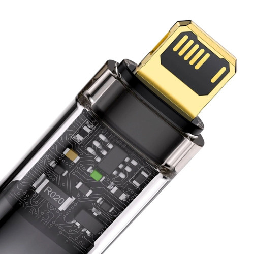 Кабель Baseus Explorer Series Auto Power-Off USB-A – Lightning (1 м · 12W · 2.4A) (CATS000401) (Black)