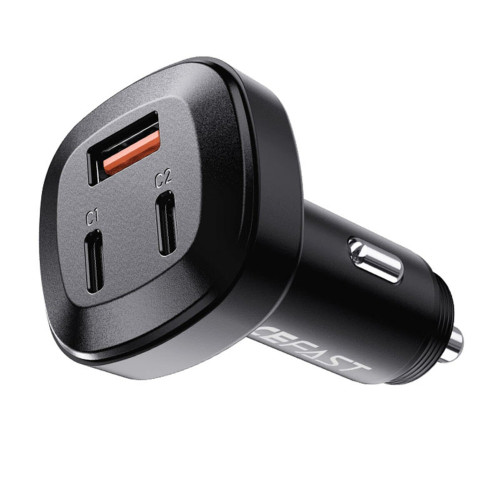 Автомобильное зарядное устройство Acefast B3 USB-A+2xUSB-C (66W · 3A) (Black)