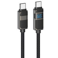 Кабель Hoco U137 Line Type-C – Type-C (1.2 м · 60W · 3A) (Black)