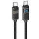 Кабель Hoco U137 Line Type-C – Type-C (1.2 м · 60W · 3A) (Black)